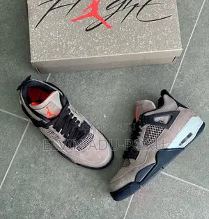 Jordan 4 Maniére " Rock Ore " Sneakers  In Different Colors , Swipe>>>