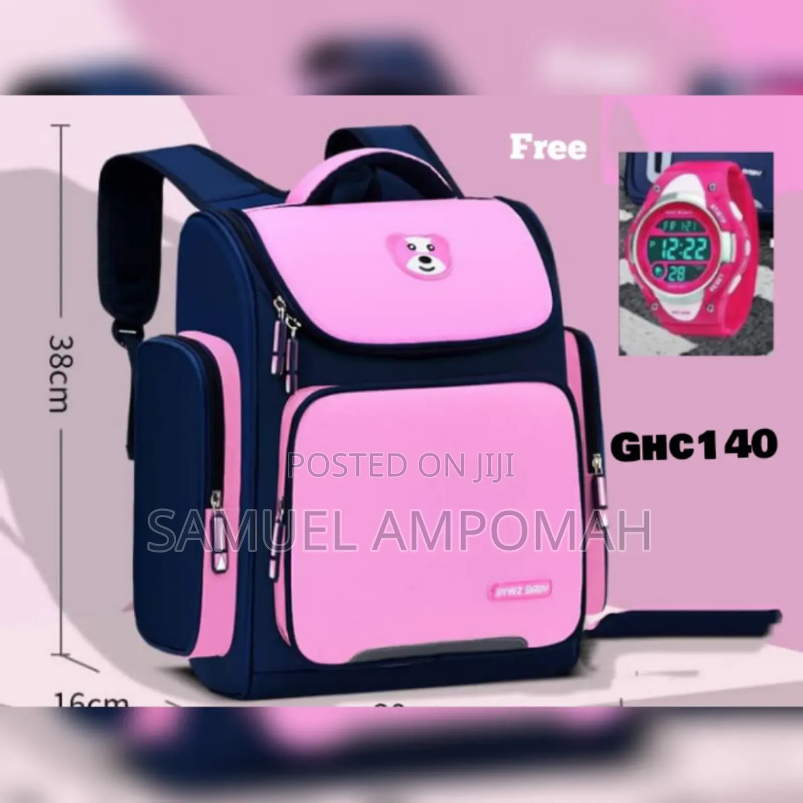 Back to School Water Resistant Backpack