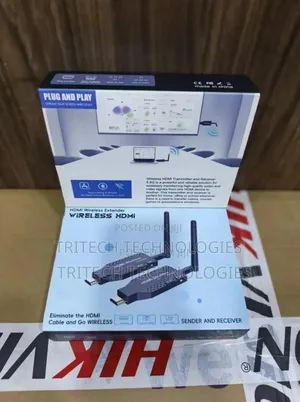 Wireless Hdmi 100m Extender ++ Antenna Transmitter Amd Receiver