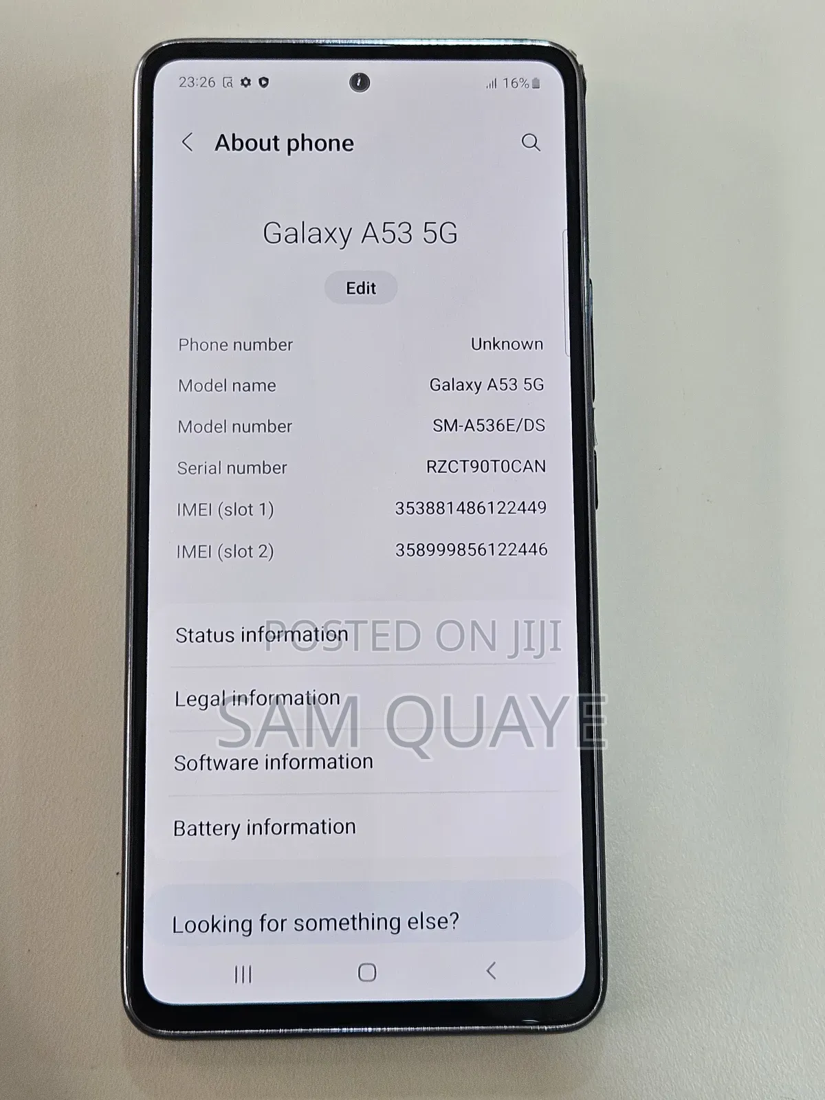 Samsung Galaxy A53 5G 128 GB Blue