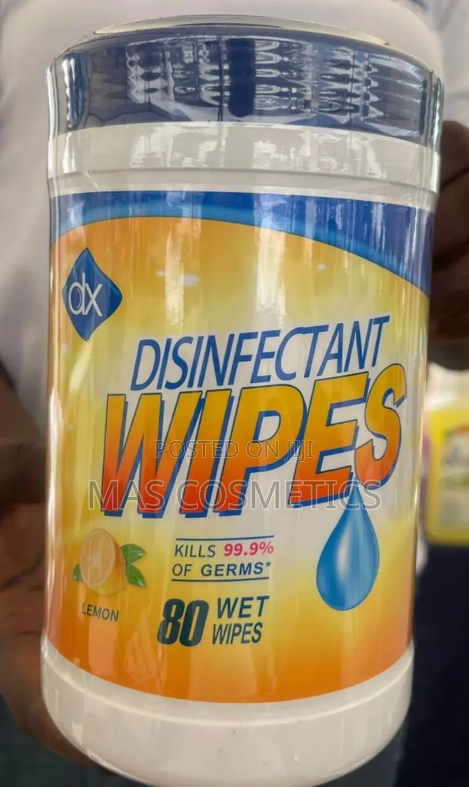 Dx Disinfectant Wipes - 80 Wet Wipes