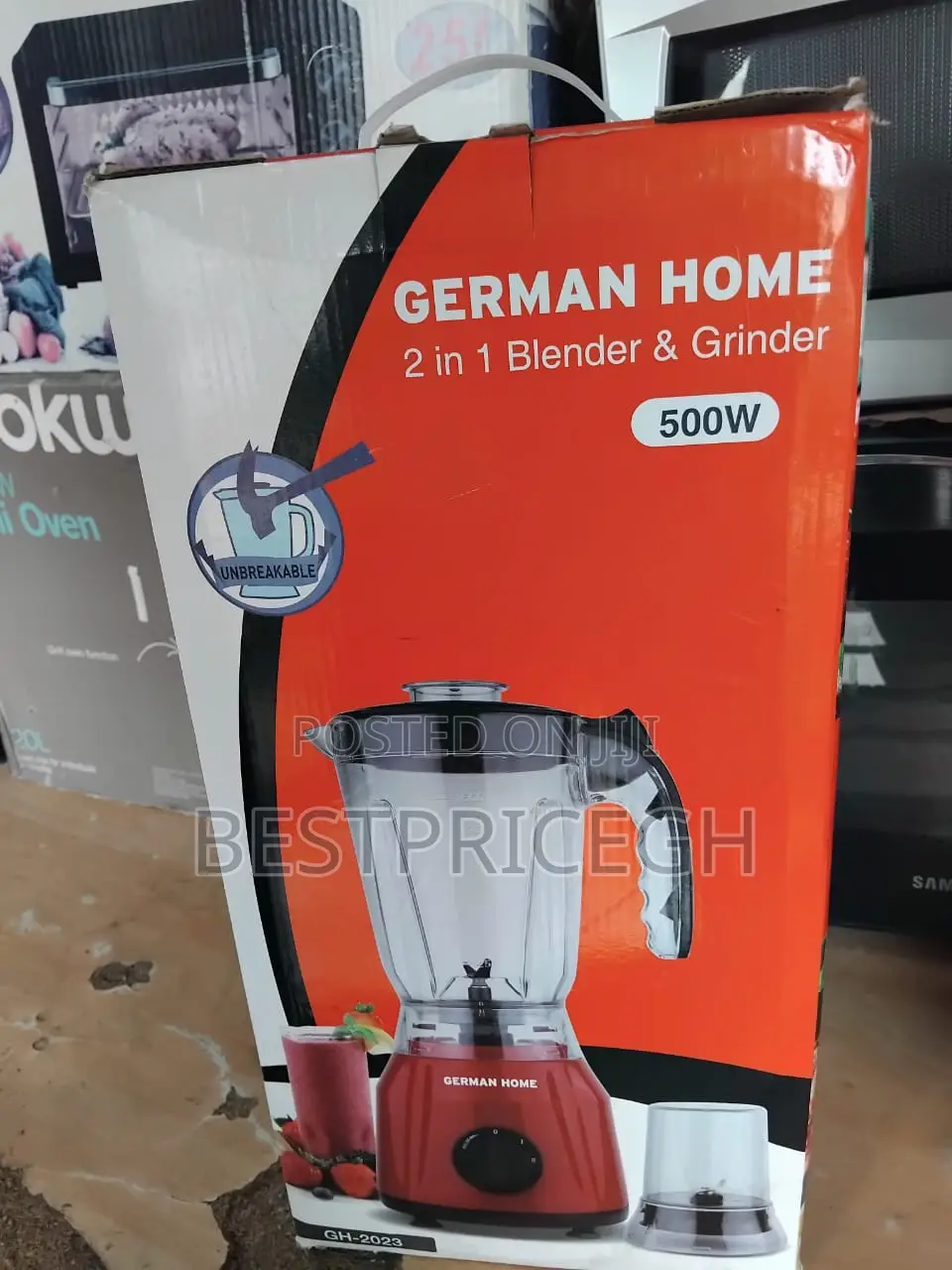 German Home 2-in-1 Blender Grinder