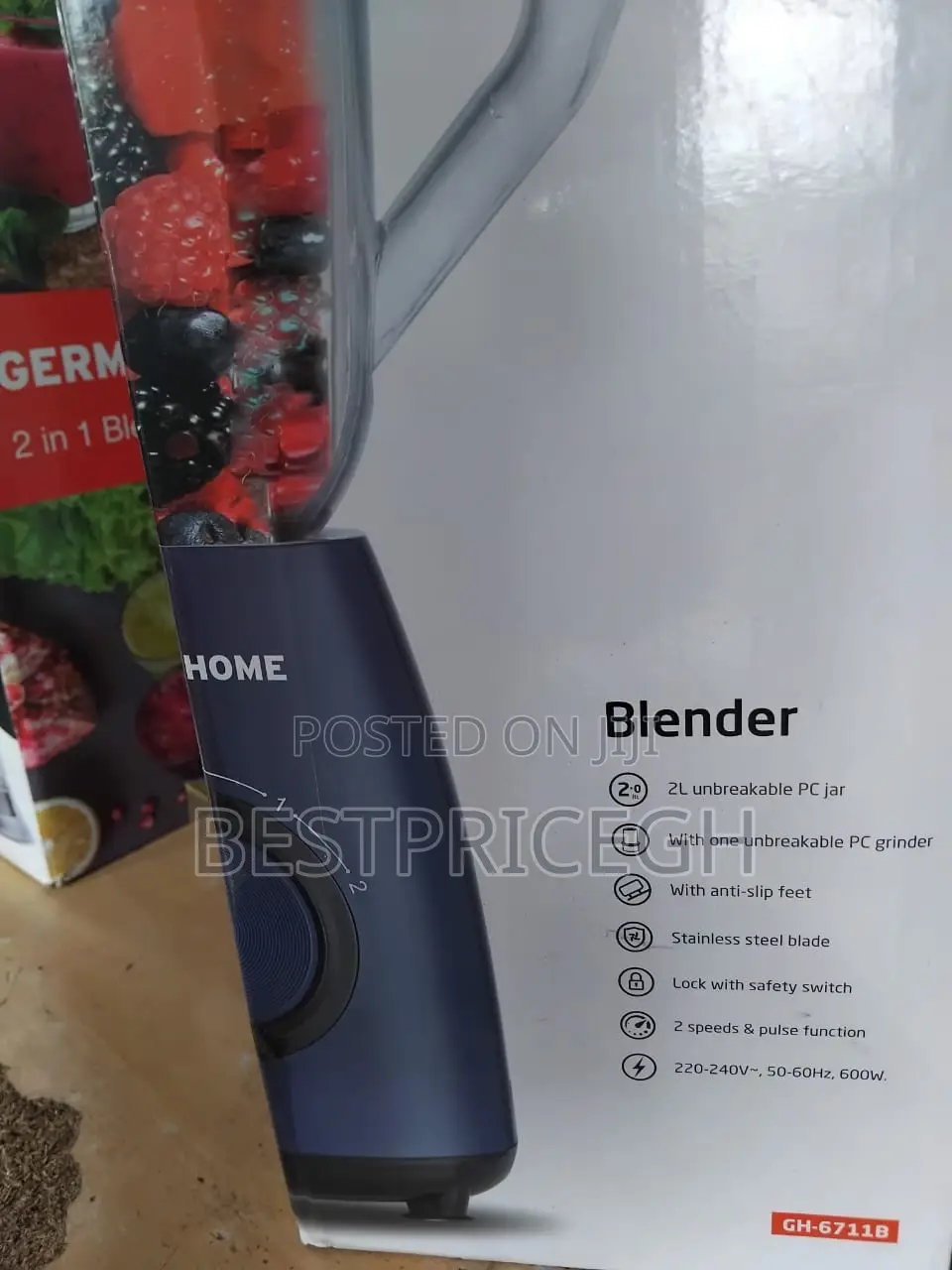 German Home 2-in-1 Blender Grinder