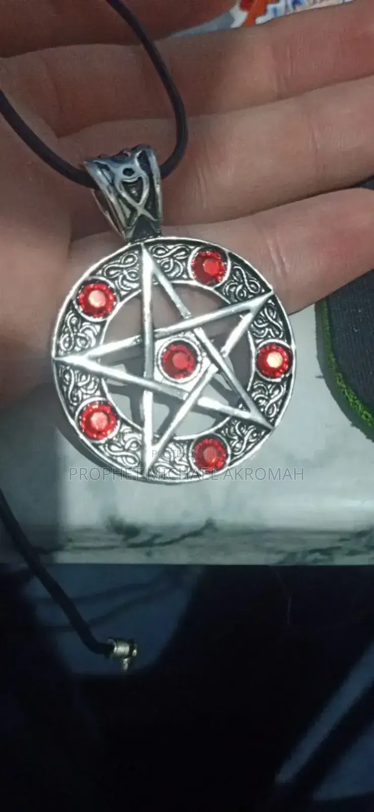 Celestial Star Pendant With Gemstones