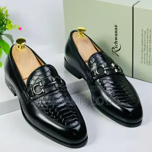 Richwanz Black Men Loafers Shoe