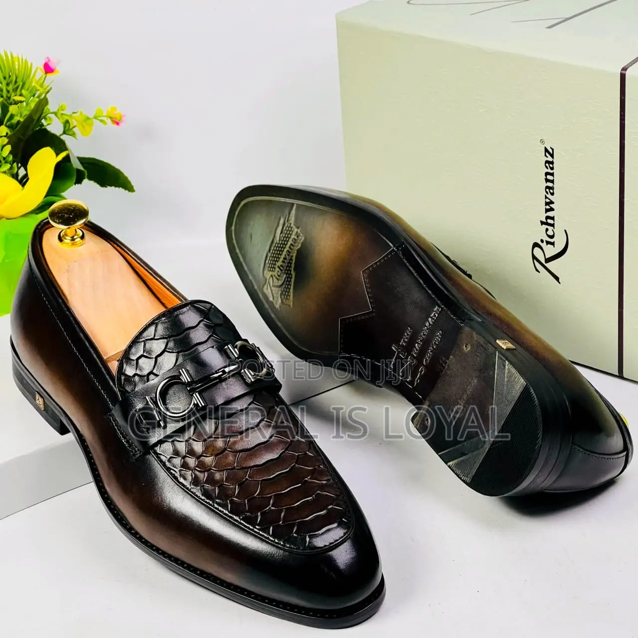 Richwanz Coffee Men Loafers Shoe