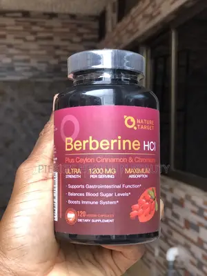 Nature Target Berberine HCL 1200mg With Ceylon Cinnamon Chromium