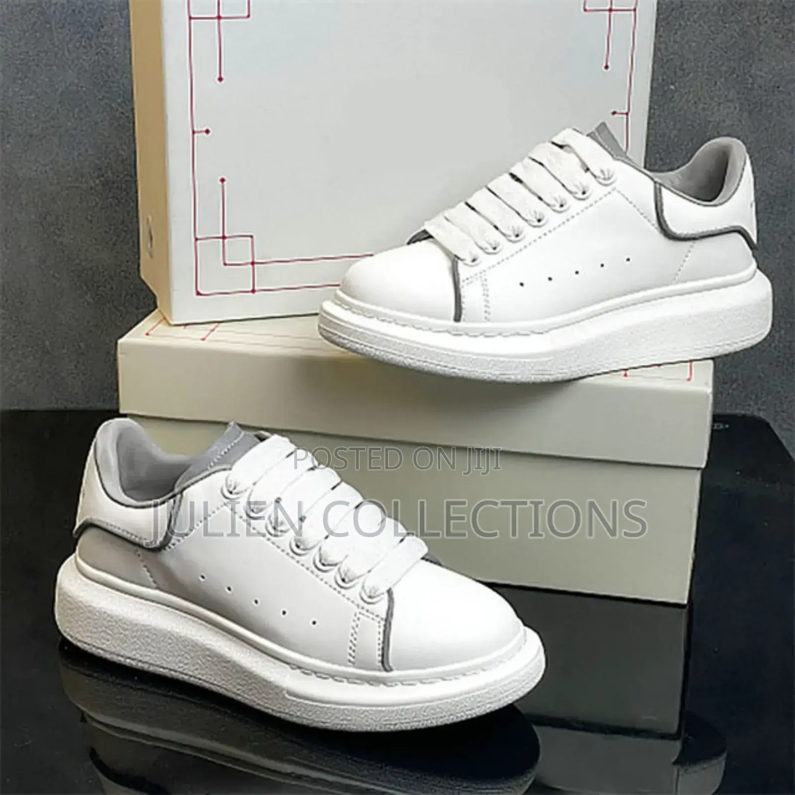 Alexander McQueen Leather Whitegrey