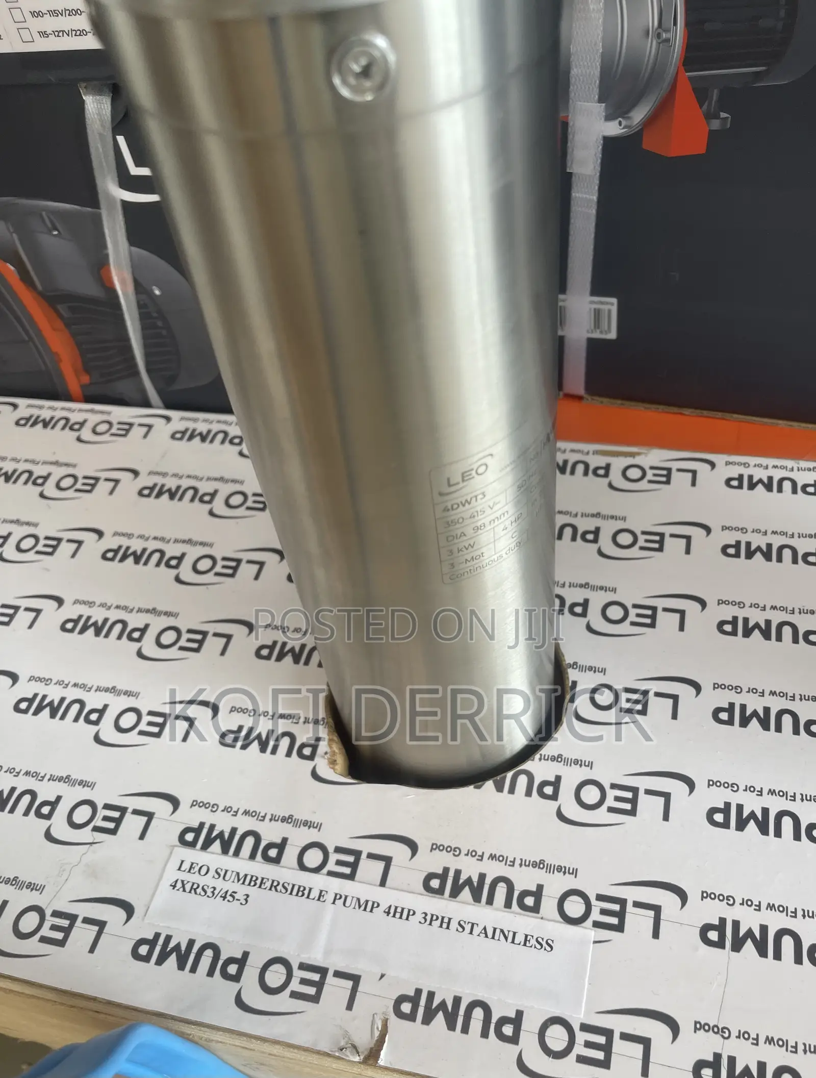 4hp Leo Borehole Pump - 3phase