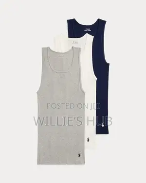 Ash/Black/White Polo Singlet