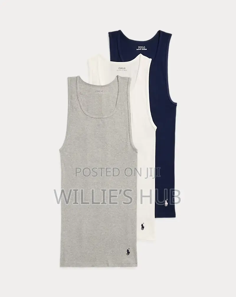 Ash/Black/White Polo Singlet