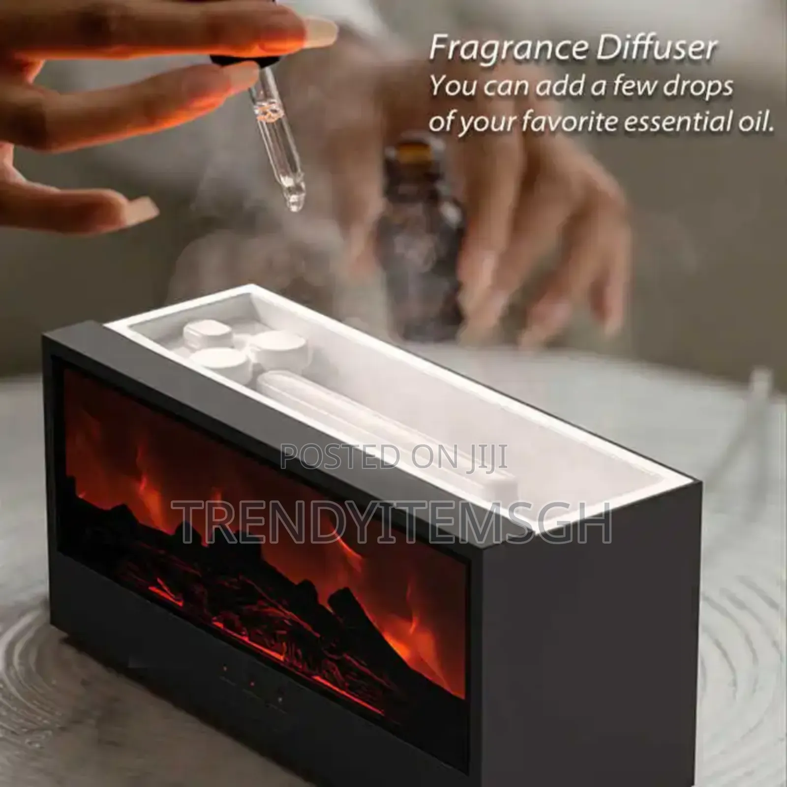 Remote Control Fireplace Diffuser Essential Oil Humidifier