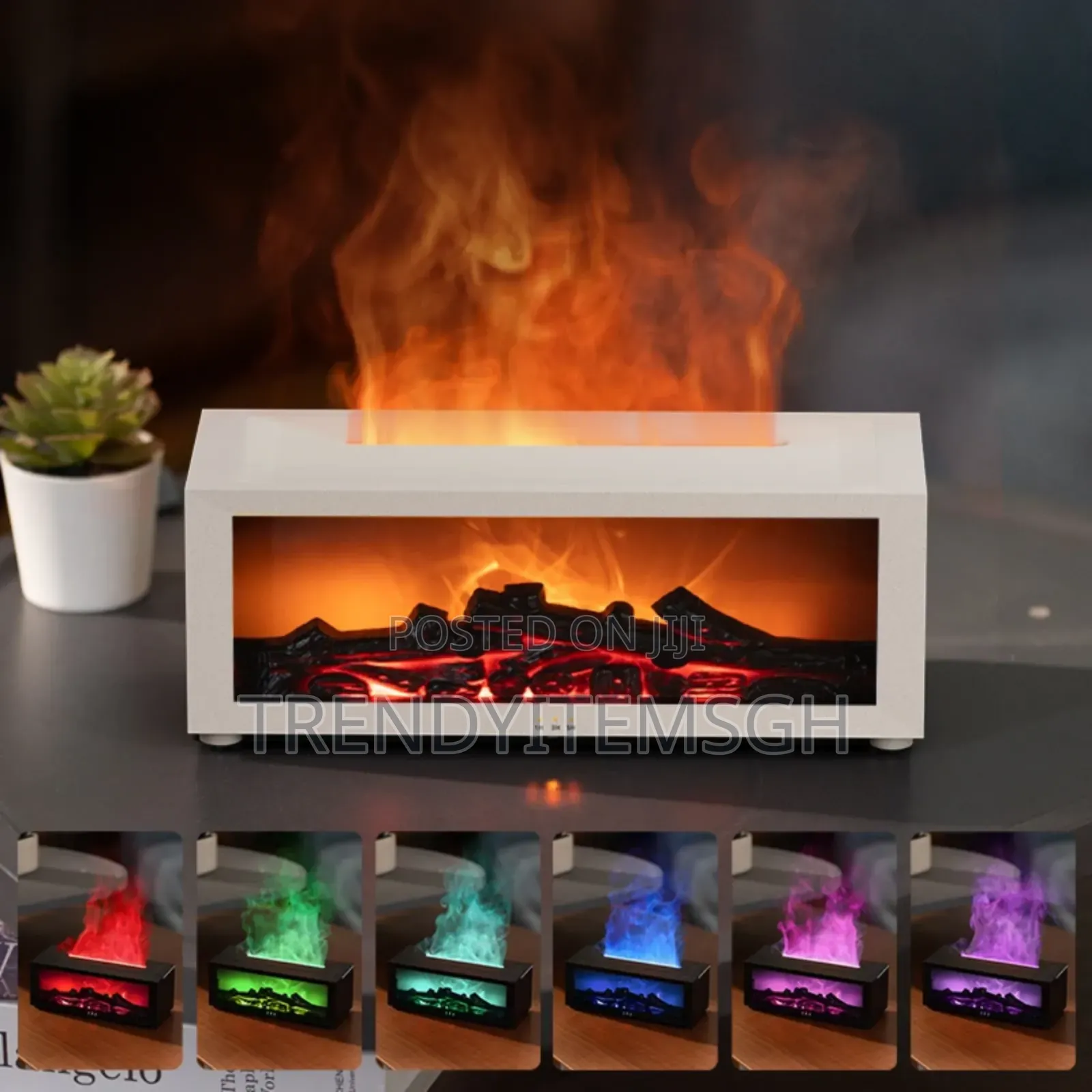 Remote Control Fireplace Diffuser Essential Oil Humidifier
