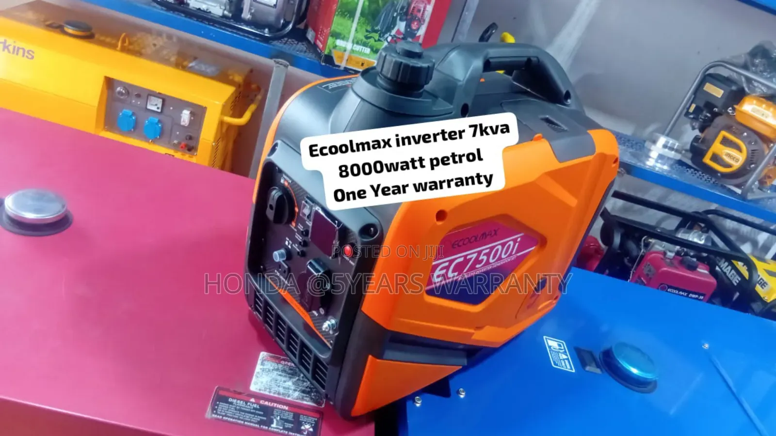 7500i Ecoolmax Inverter Petrol Generator Ecoolmax Inverter