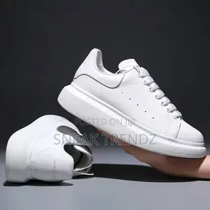 Alexander McQueen Am White Leather