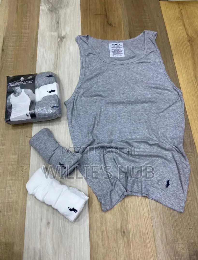 Ash/Black/White Polo Singlet