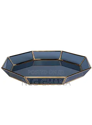 Line Hex Decorative Plate 33cm. Kar1347