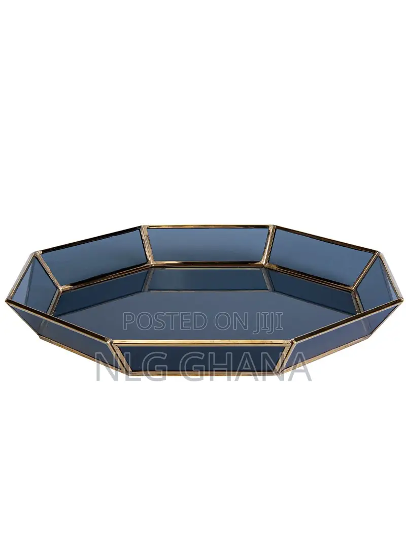 Line Hex Decorative Plate 33cm. Kar1347