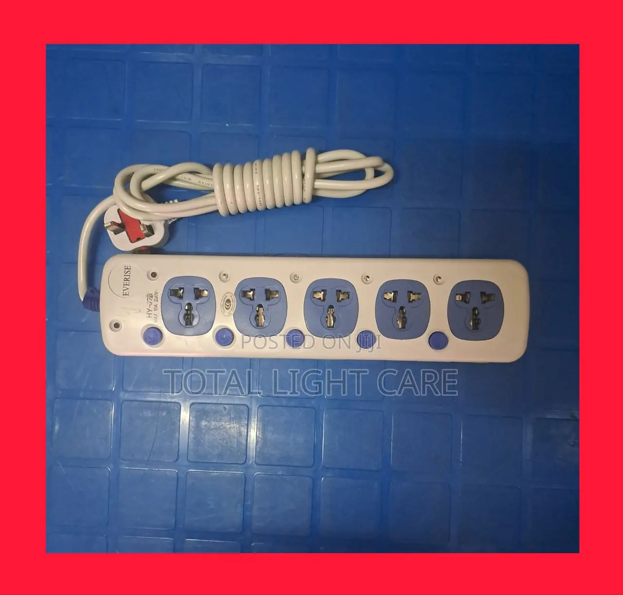 Everise Extention Board 5 Way 13 Amps