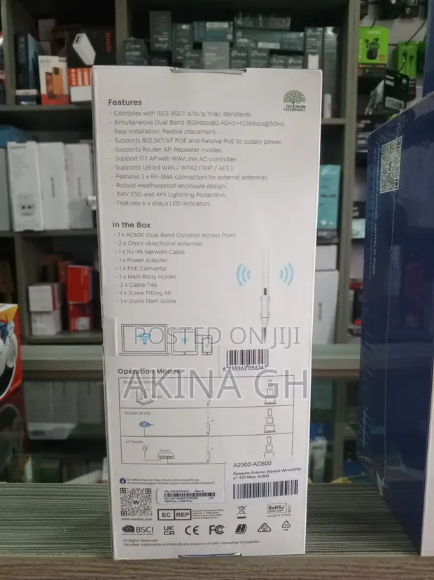 Wavink Ac600 Dual Band Outdoor Access Point Wl-Wn570ha1 2