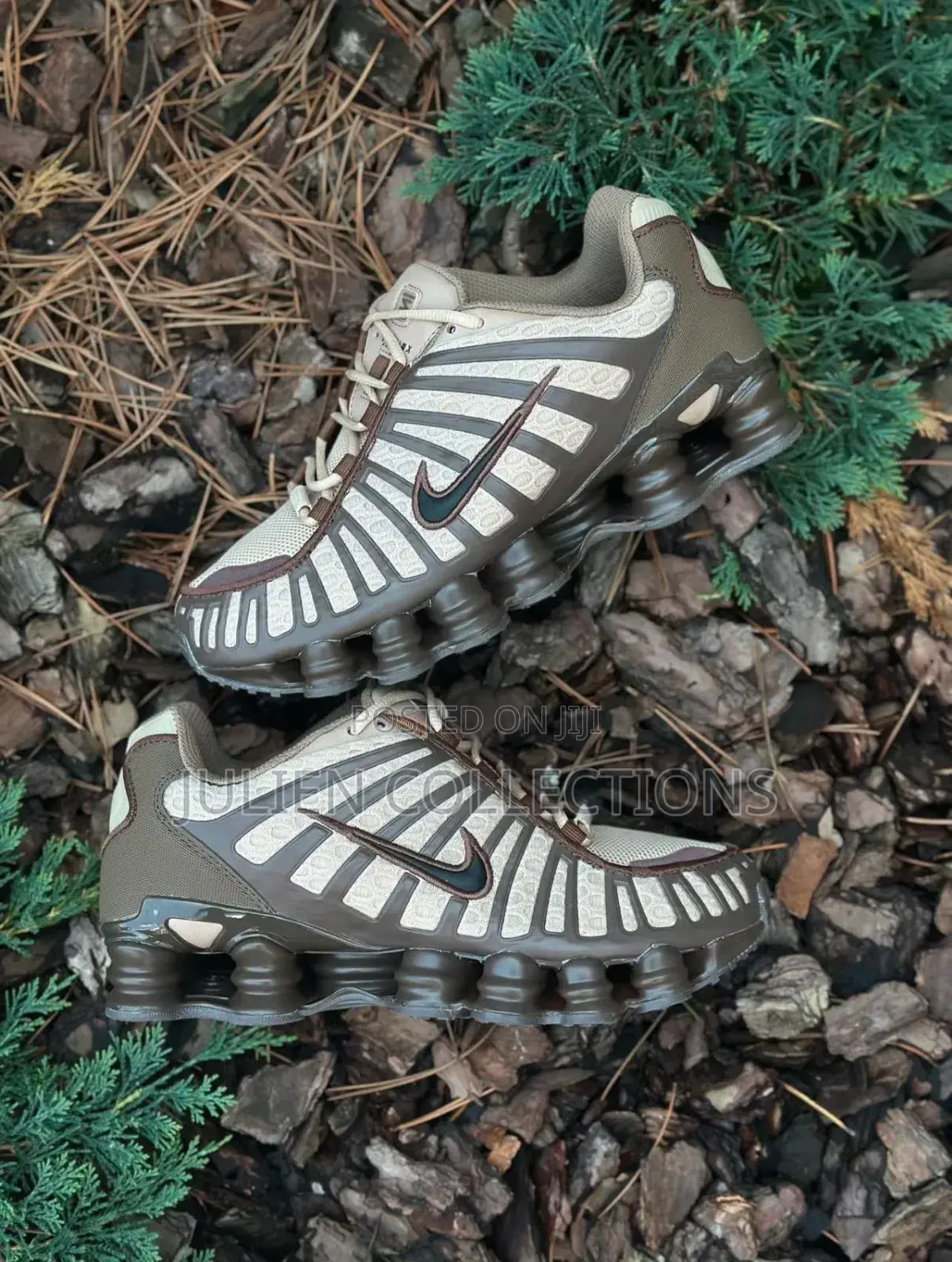 Nike Air Shox Tl Coffee Brown and Cream