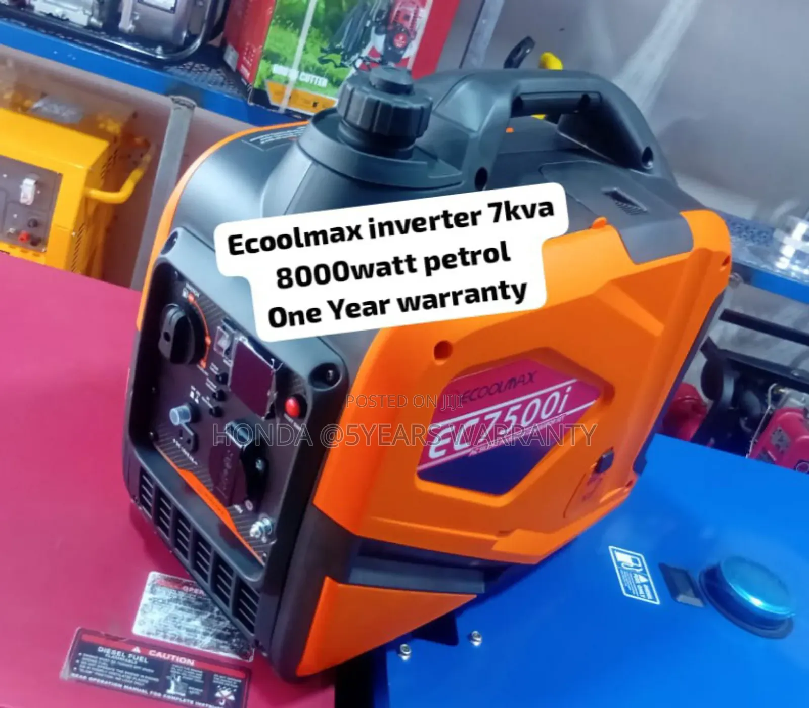 Inverter Ecoolmax 7kva 7500i Petrol Generator