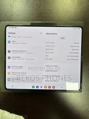New Samsung Galaxy Z Fold4 256 GB Black
