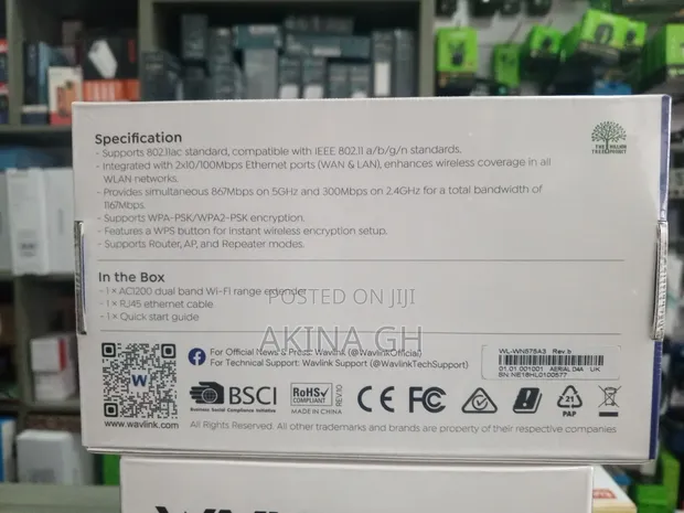 Wavlink Ac1200 Dual Band Wifi Range Extender Wl-Wn575a3 2