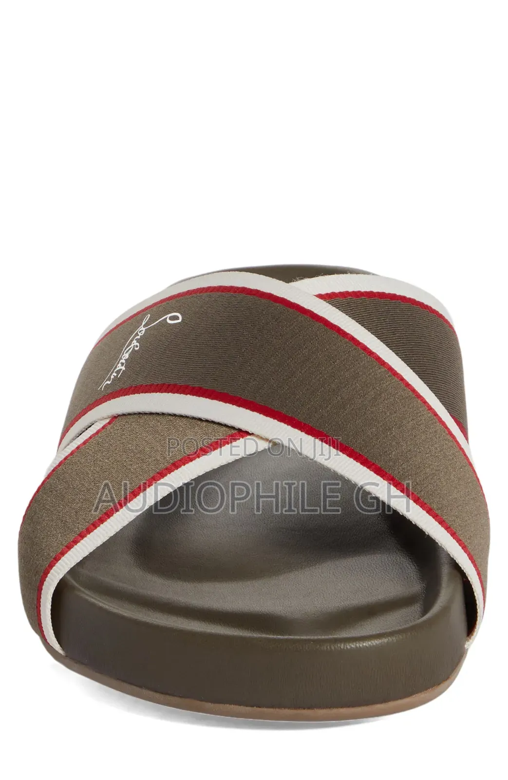 Christian Louboutin Hot Cross Bizz Slide Sandal in Sierra