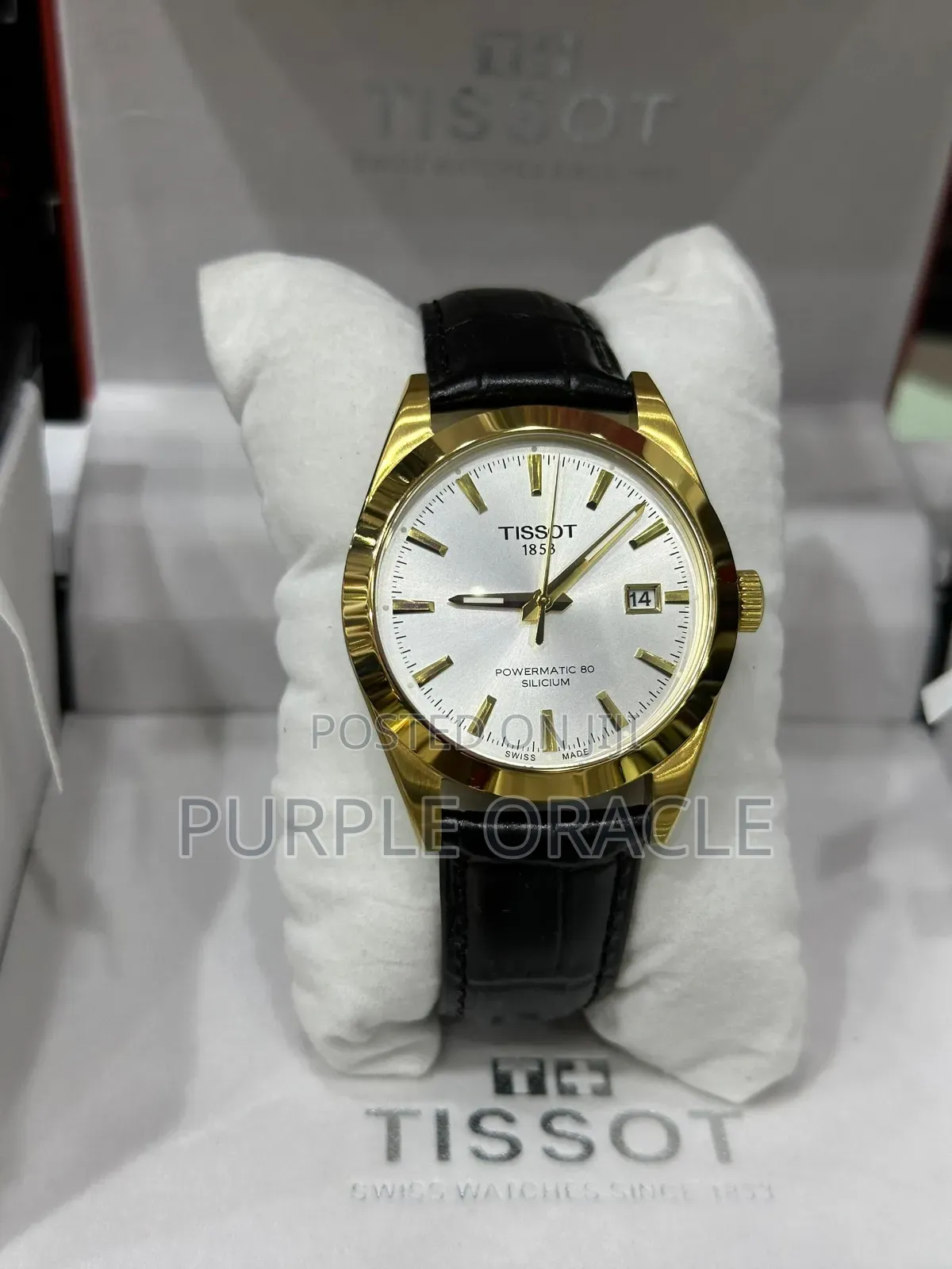 Elegant Tissot Genuine Leather Watch