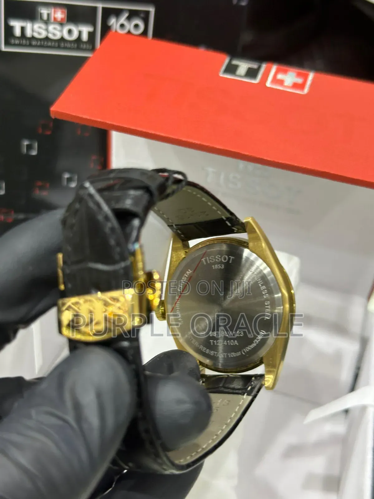 Elegant Tissot Genuine Leather Watch