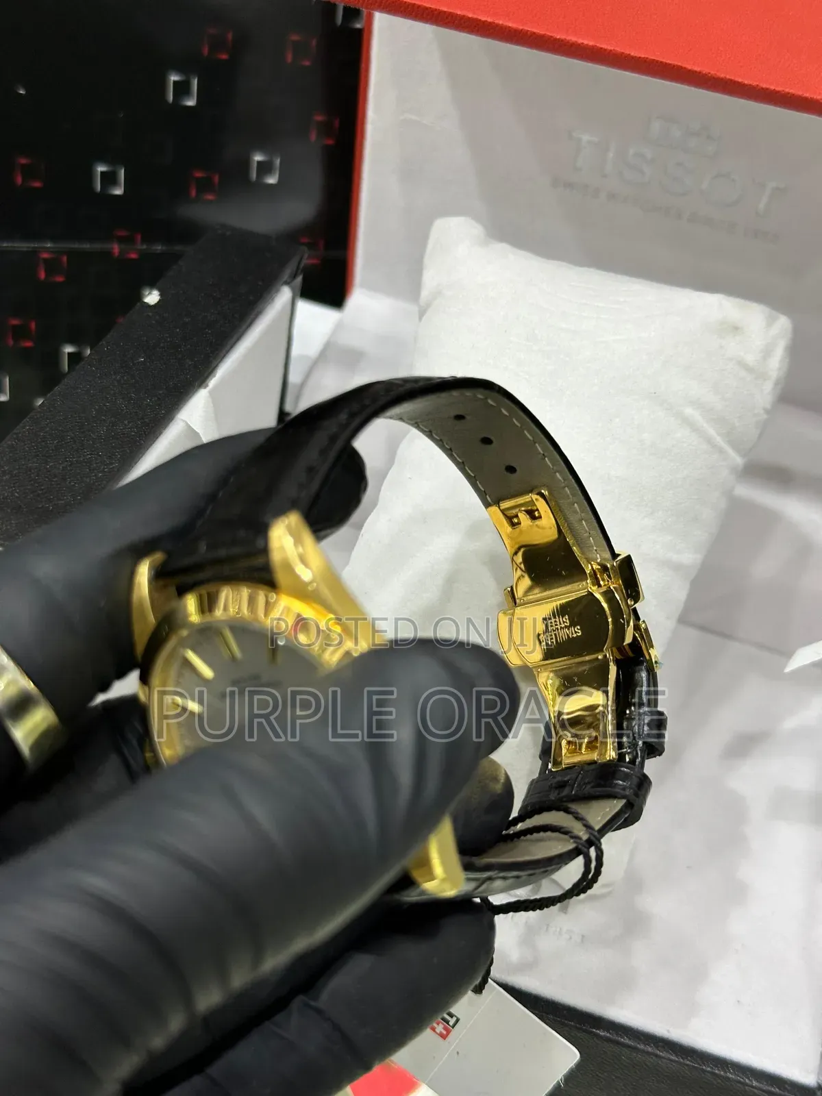 Elegant Tissot Genuine Leather Watch