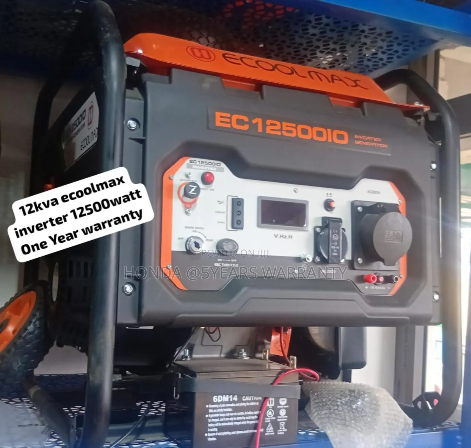 Reliable Standby Ecoolmax 12kva 12500watt Petrol Generator