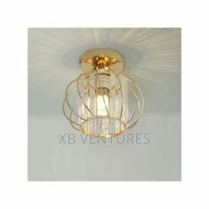 Simple and Modern European Crystal Ceiling Light- Warm Light