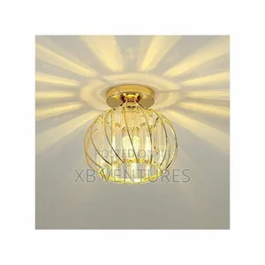 Simple and Modern European Crystal Ceiling Light- Warm Light