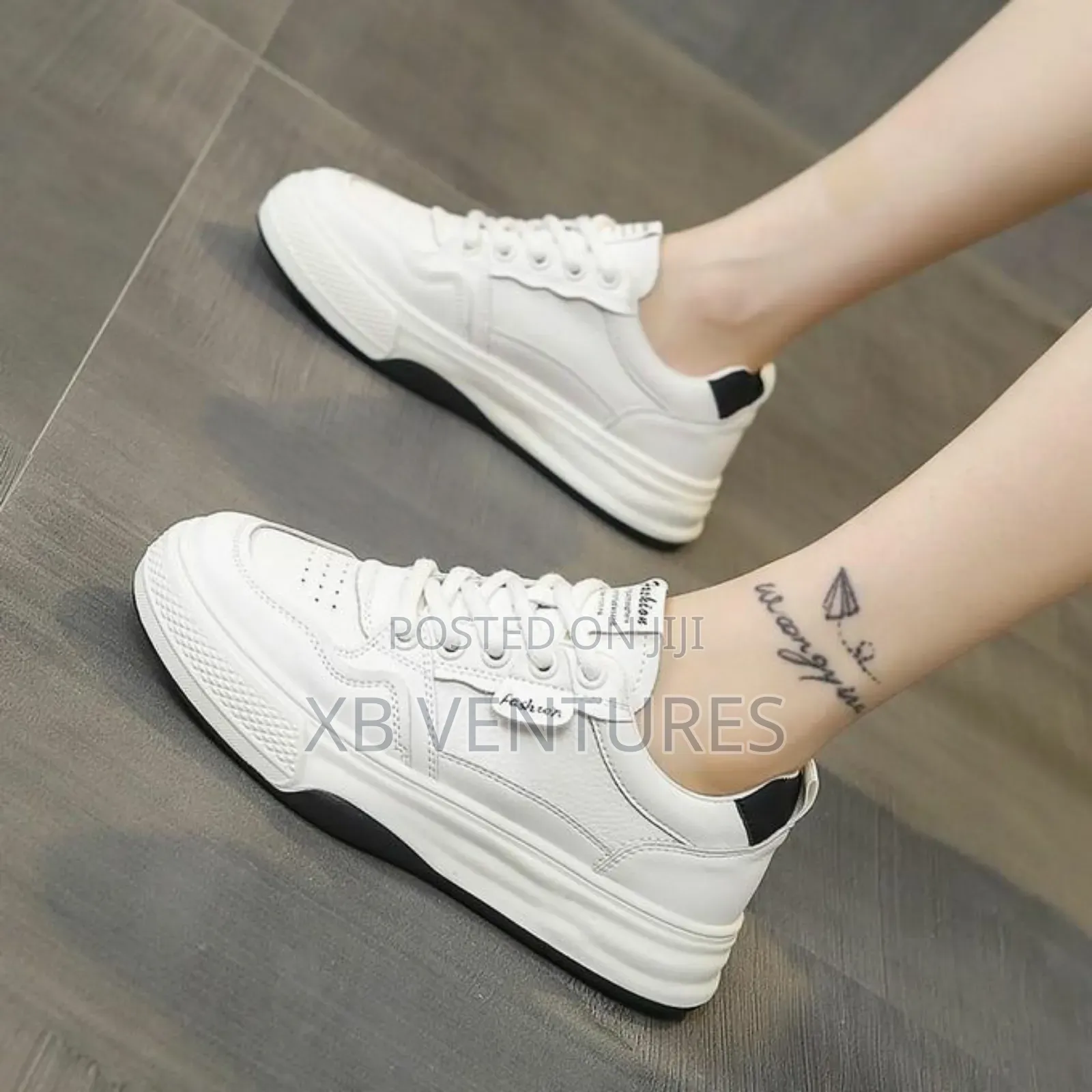 Blwoens Women's Sneakers Casual Shoes - White