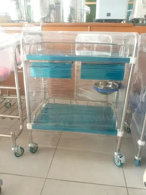 Medicine Trolley Two Step (With Drawer)