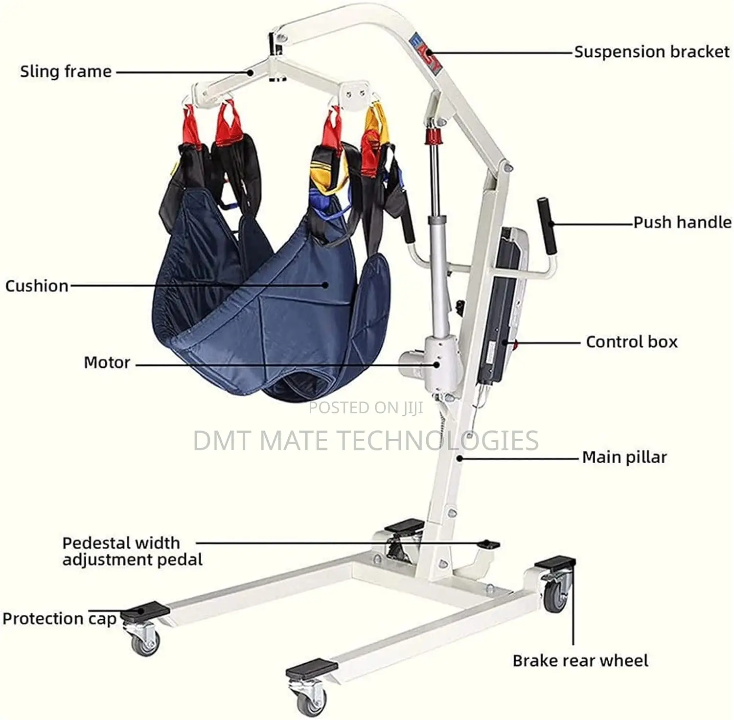 Patient Lift Hoist 280kg Capacity (Uk Standard)