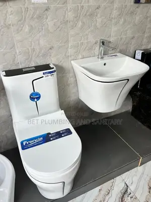 Water Closet(Wc)With Combined _Hanging _Hand_ Wash Basin(Complete)