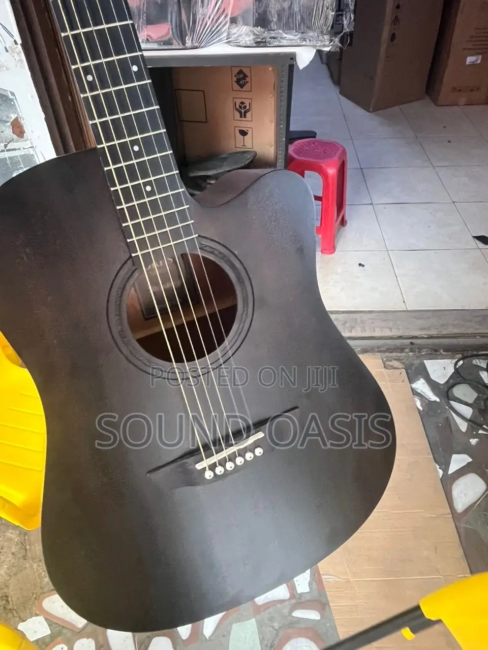 Stringberg Six Strings Semi Acoustic Guitar(Black)