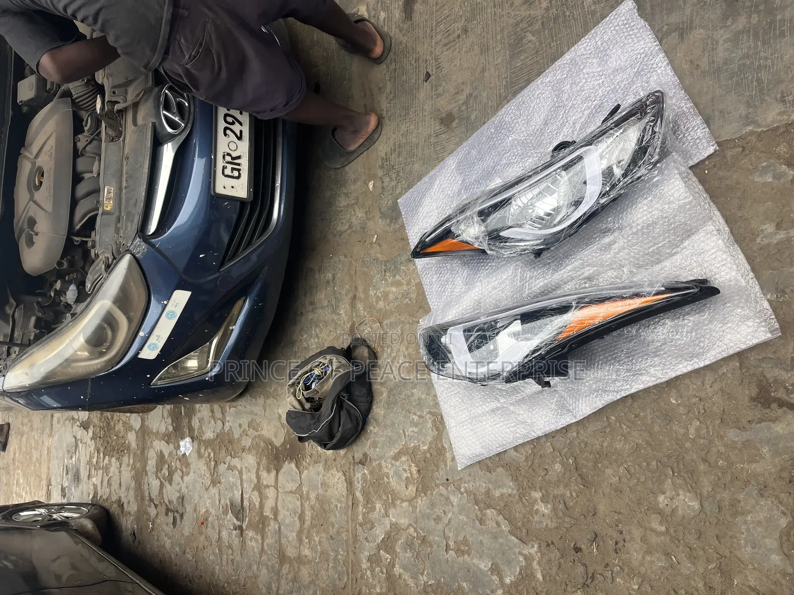 Hyundai Elantra 2014 2015 2016 Normal Headlight Pair