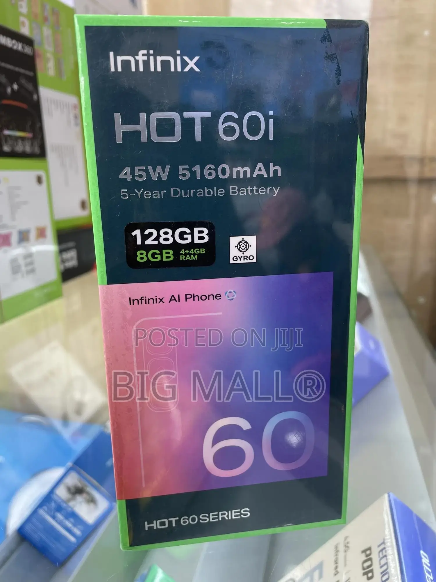 New Infinix Hot 60i 128 GB Black