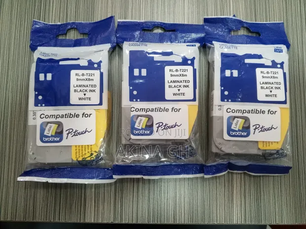 Brother P-Touch 9mm Label Tape Cassette 9mmx8m Tze-221 3