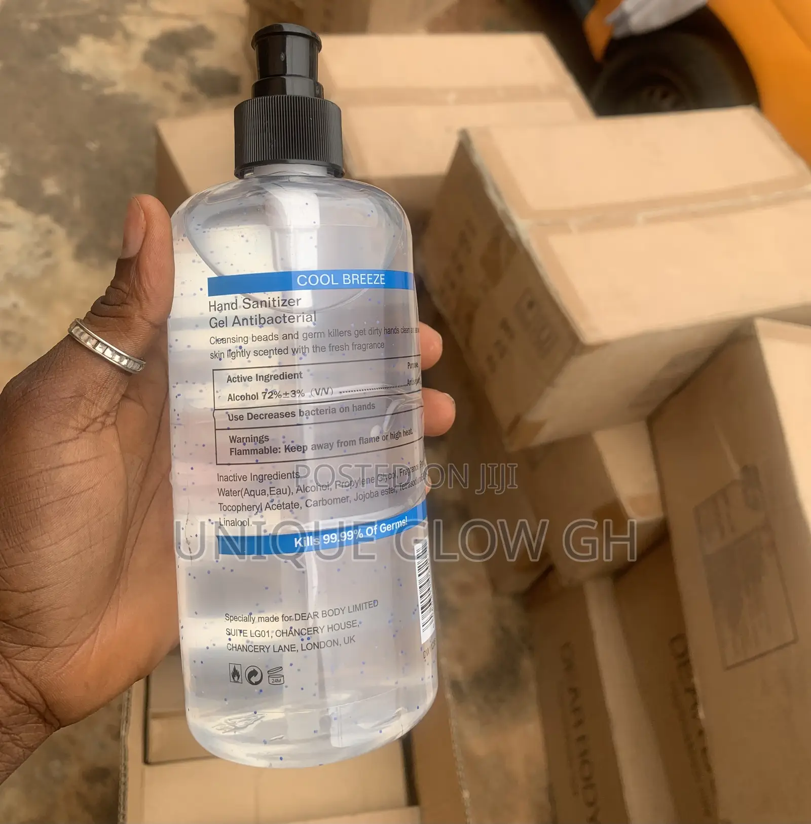 Sanitizer Gel Beads Cleansing 500ml(Dear Body) London, Uk Original