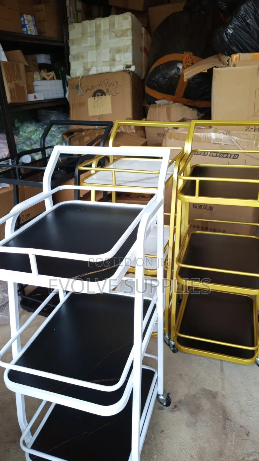 3 Tier Bar Cart/ Serving Trolley