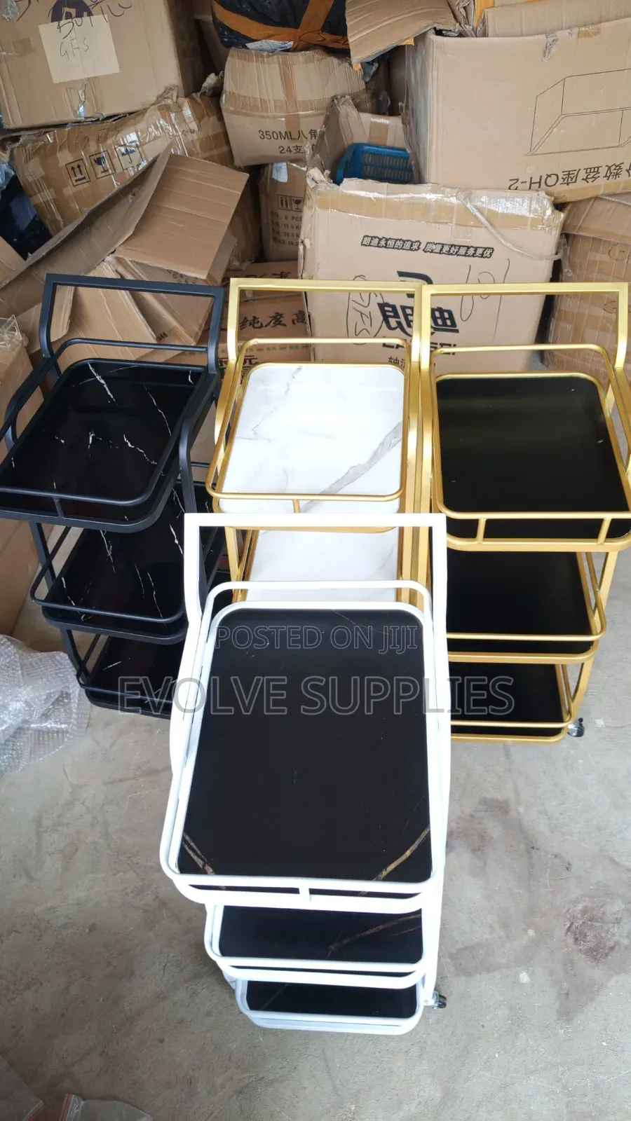 3 Tier Bar Cart/ Serving Trolley