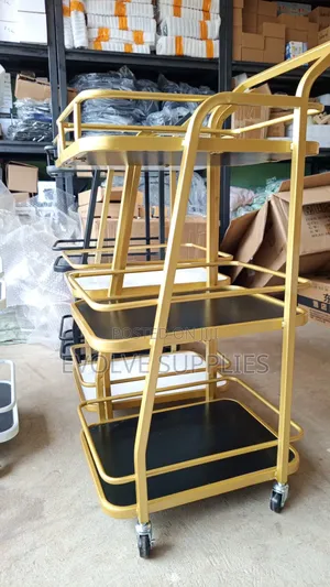 3 Tier Bar Cart/ Serving Trolley