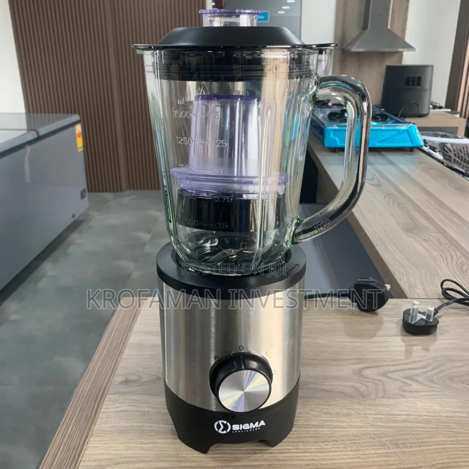 Sigma Glass Jar Blender 1.5litres Sbl9022ac-N 500w