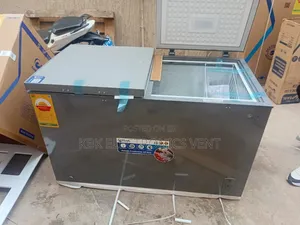 Pearl 350liter Double Door Chest Freezer+ Glass Cover