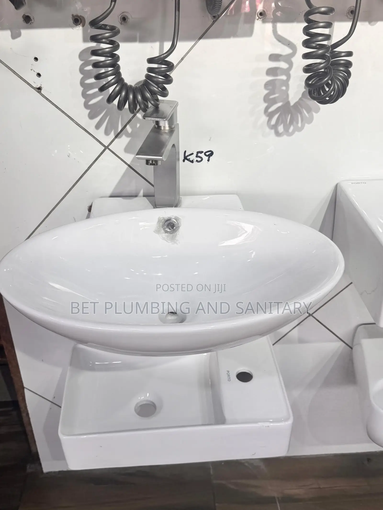 Wall _Hung Hand Wash Basin (Complete) With Tap